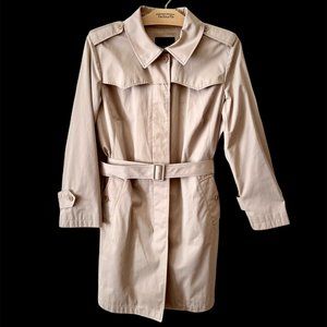 Classic Talbots Tan Trench Coat - Size 18W